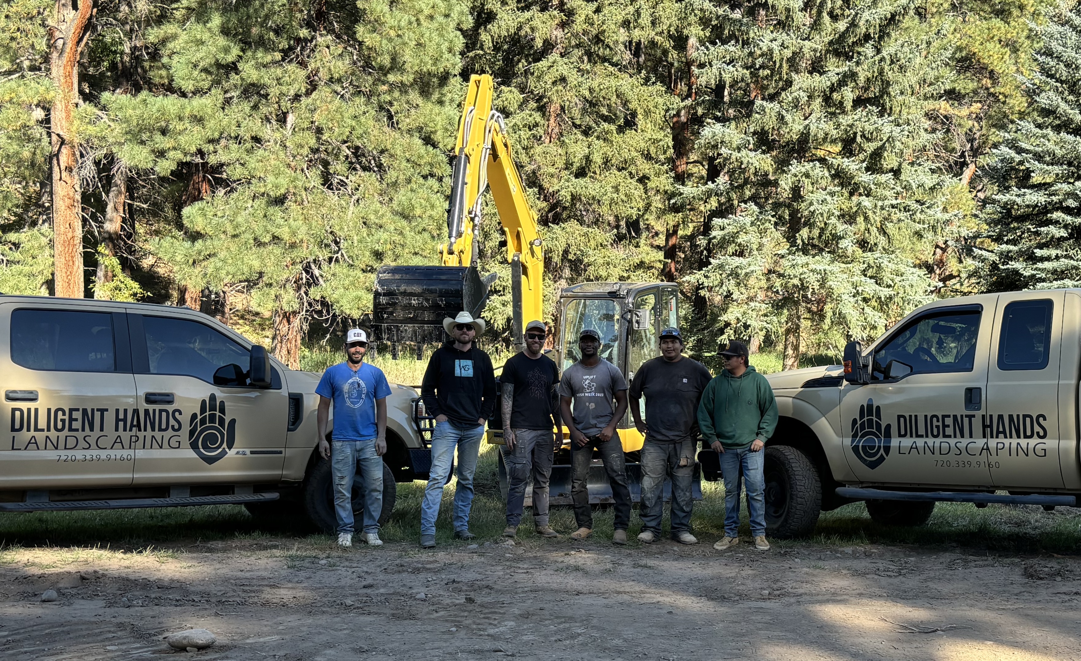 The Diligent Hands Landscaping crew