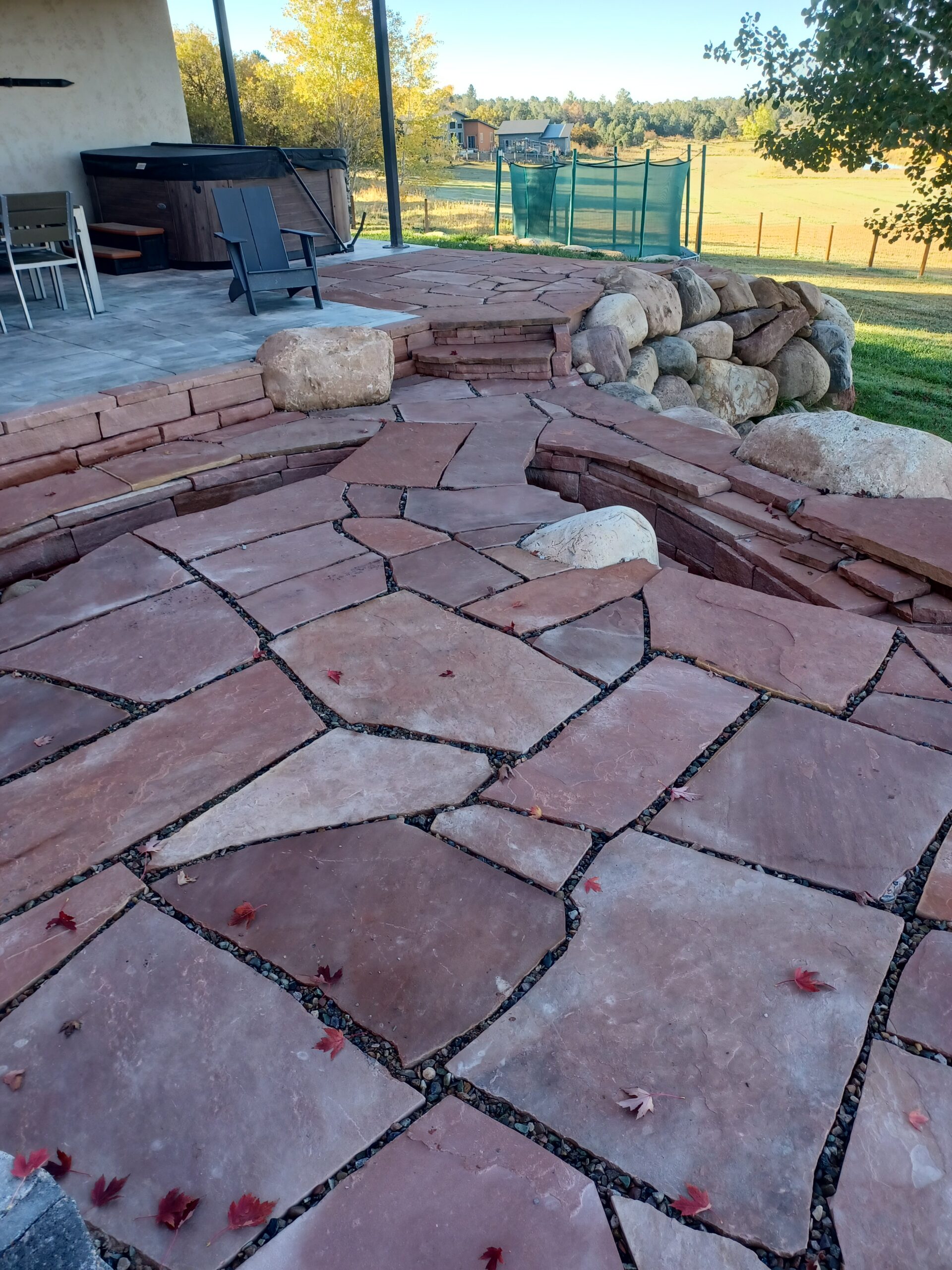 Dry-Stacked Retaining Wall